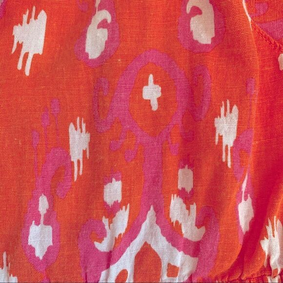 Mud Pie Cover-up Dress in Orange, Pink, and White Women’s Size Small (S) - Picture 8 of 9